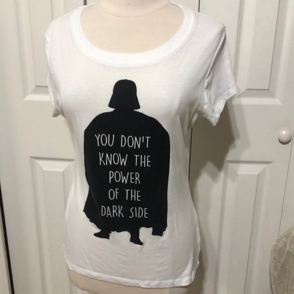 “You Don’t Know the Power of the Dark Side” Star Wars white Darth Vader Shirt